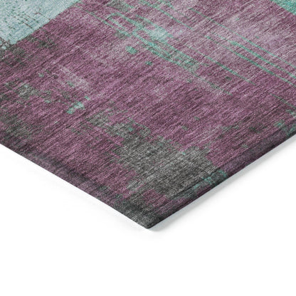 Addison Rugs Maearis Teal Washable Indoor-Outdoor Rug