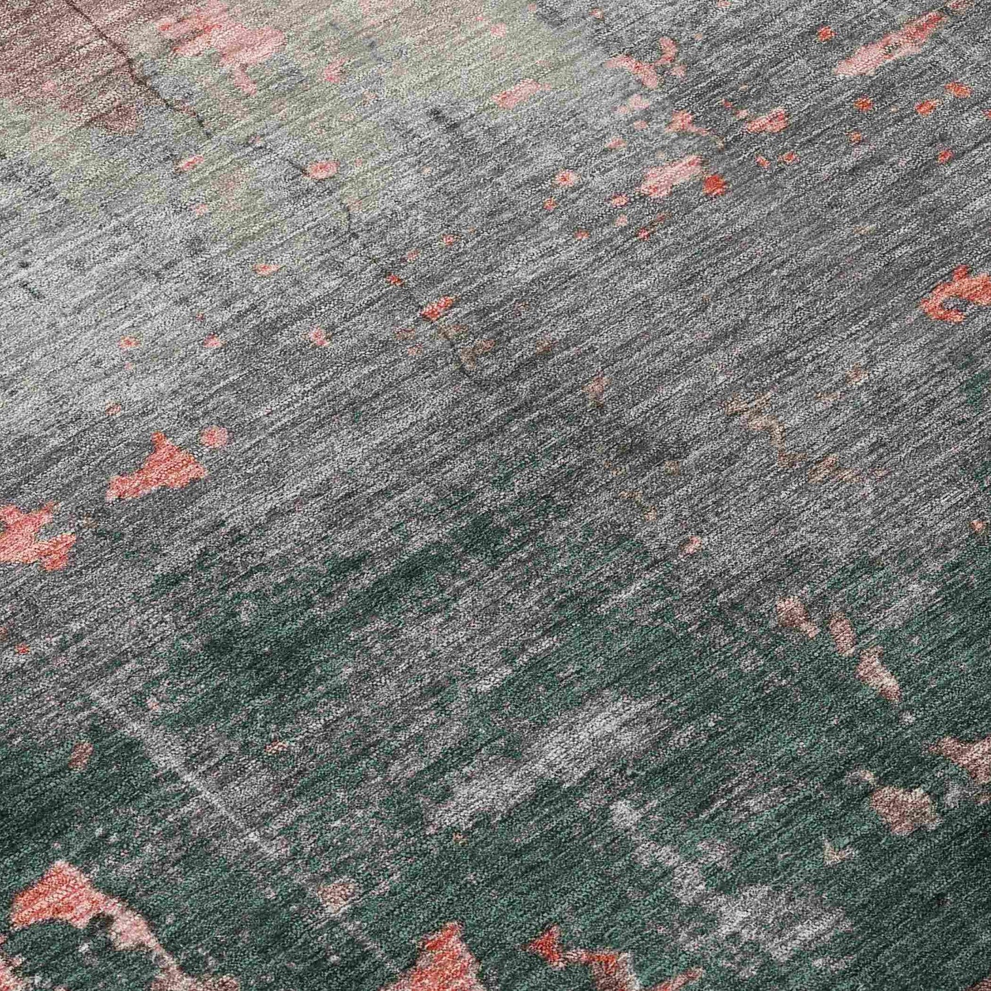 Addison Rugs Maeel Orange Washable Indoor-Outdoor Rug