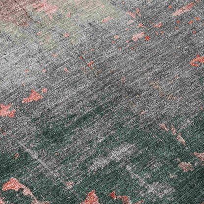 Addison Rugs Maeel Orange Washable Indoor-Outdoor Rug