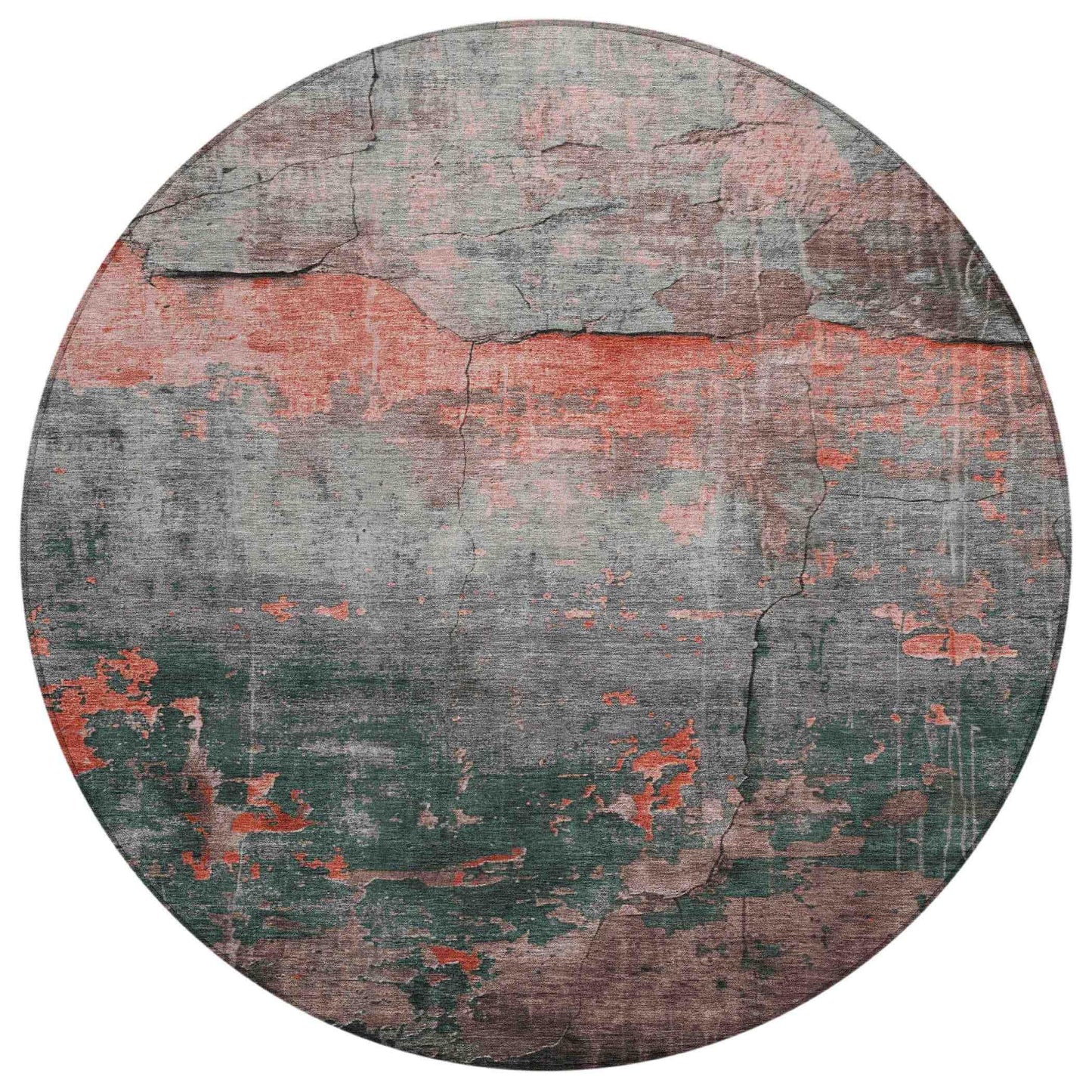 Addison Rugs Maeel Orange Washable Indoor-Outdoor Rug