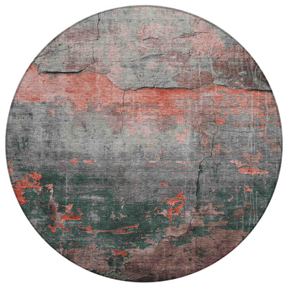 Addison Rugs Maeel Orange Washable Indoor-Outdoor Rug