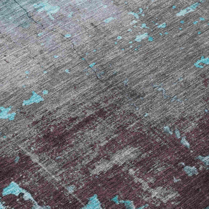 Addison Rugs Maeel Teal Washable Indoor-Outdoor Rug