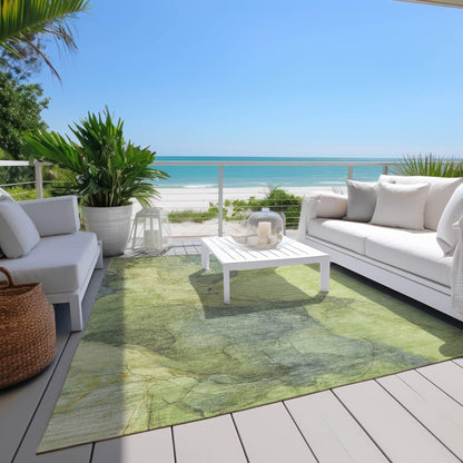 Addison Rugs Maeira Green Washable Indoor-Outdoor Rug