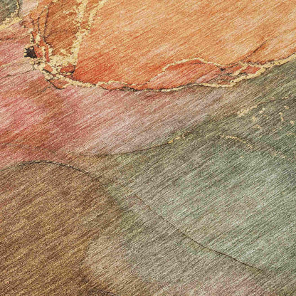Addison Rugs Maeira Orange Washable Indoor-Outdoor Rug