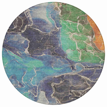 Addison Rugs Maeon Blue Washable Indoor-Outdoor Rug