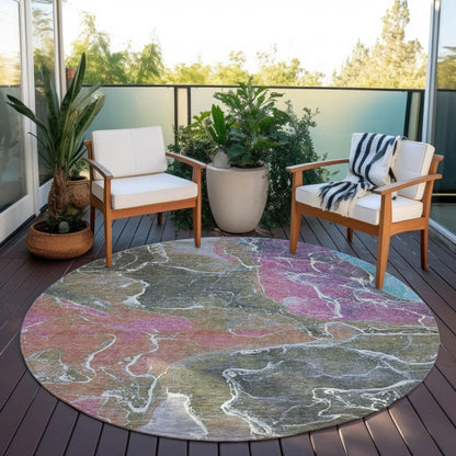 Addison Rugs Maeon Brown Washable Indoor-Outdoor Rug