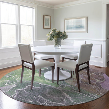 Addison Rugs Maeon Green Washable Indoor-Outdoor Rug
