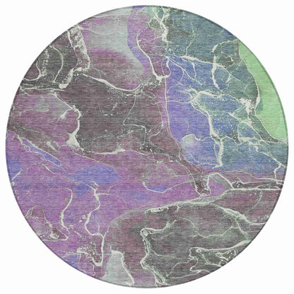 Addison Rugs Maeon Purple Washable Indoor-Outdoor Rug