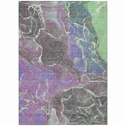 Addison Rugs Maeon Purple Washable Indoor-Outdoor Rug