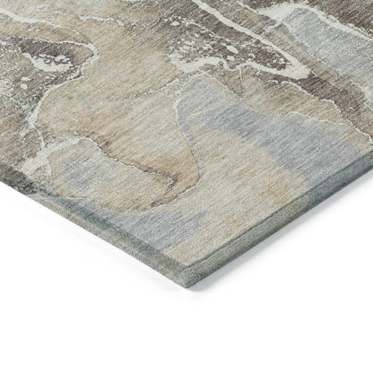 Addison Rugs Maeon Taupe Washable Indoor-Outdoor Rug