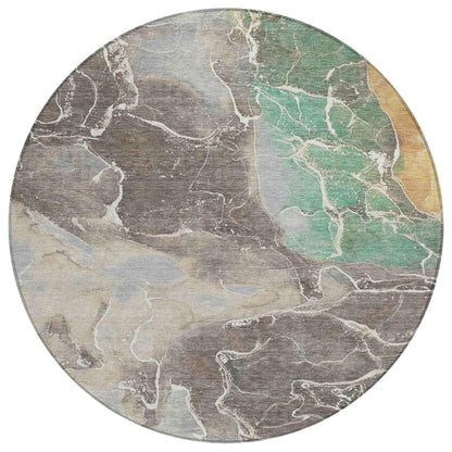 Addison Rugs Maeon Taupe Washable Indoor-Outdoor Rug