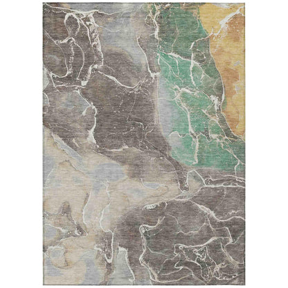 Addison Rugs Maeon Taupe Washable Indoor-Outdoor Rug