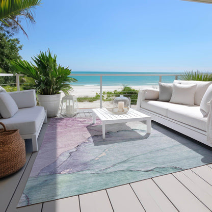 Addison Rugs Maeora Blue Washable Indoor-Outdoor Rug