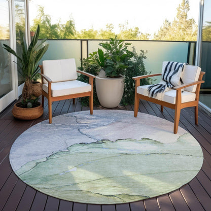 Addison Rugs Maeora Green Washable Indoor-Outdoor Rug