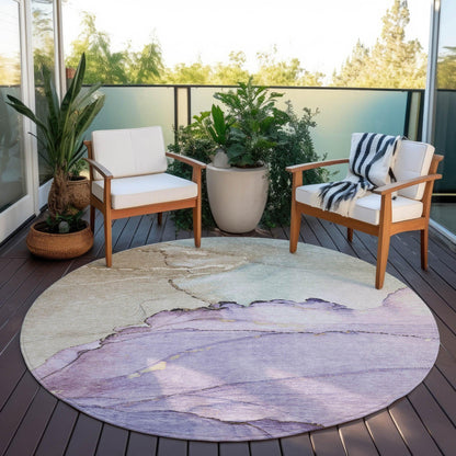 Addison Rugs Maeora Purple Washable Indoor-Outdoor Rug