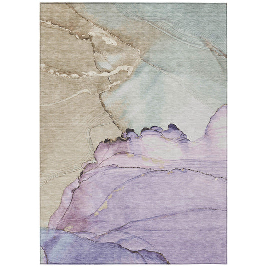 Addison Rugs Maeora Purple Washable Indoor-Outdoor Rug