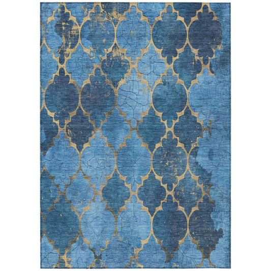 Addison Rugs Maeoril Blue Washable Indoor-Outdoor Rug