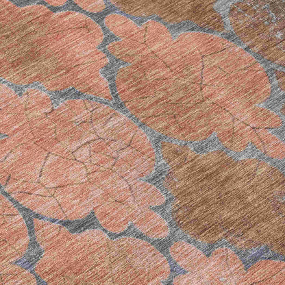 Addison Rugs Maeoril Orange Washable Indoor-Outdoor Rug