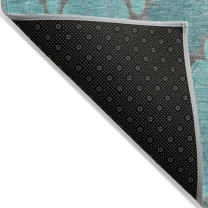 Addison Rugs Maeoril Teal Washable Indoor-Outdoor Rug