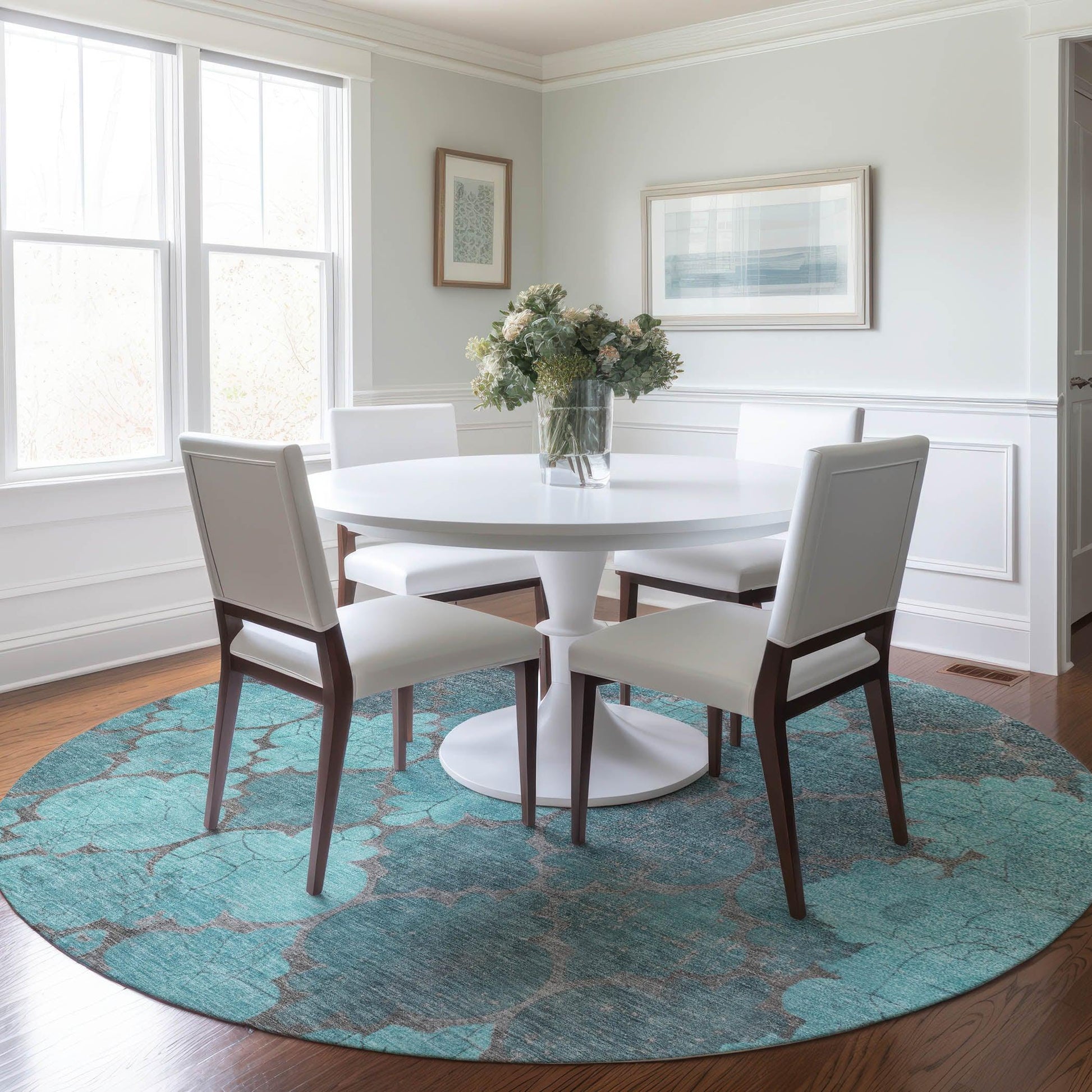 Addison Rugs Maeoril Teal Washable Indoor-Outdoor Rug