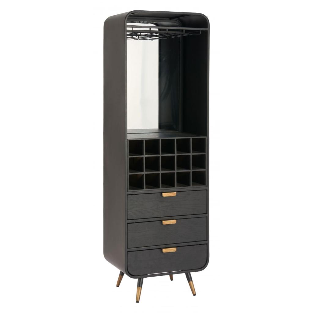 Zuo Modern Magara Wooden Black Bar Cabinet