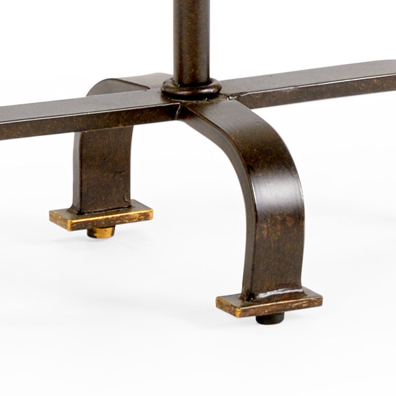 Magnolia Metal Made Oval Side Table-Side Tables-Chelsea House-LOOMLAN