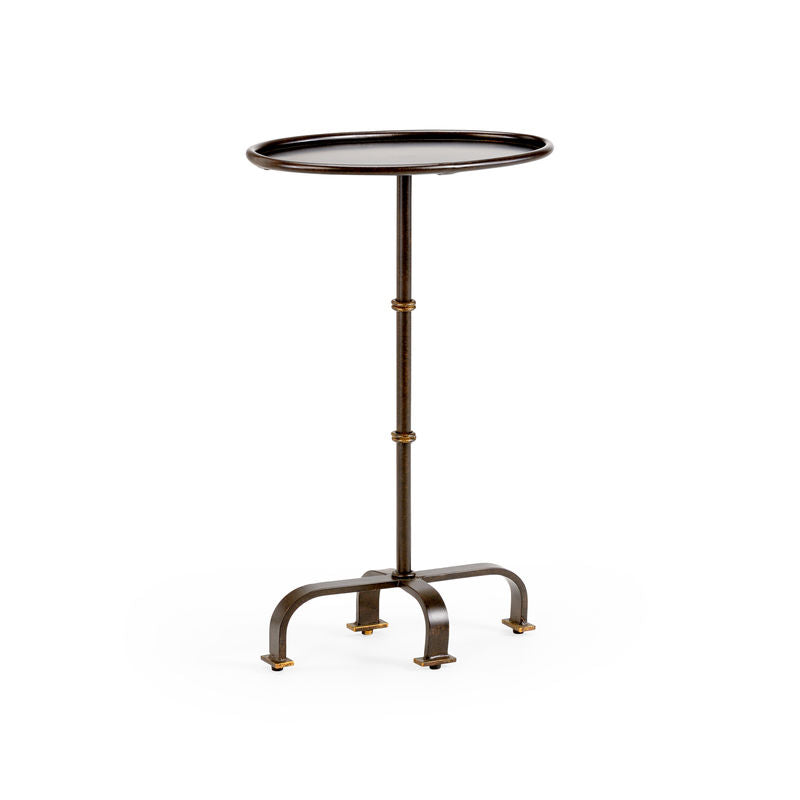 Magnolia Metal Made Oval Side Table-Side Tables-Chelsea House-LOOMLAN