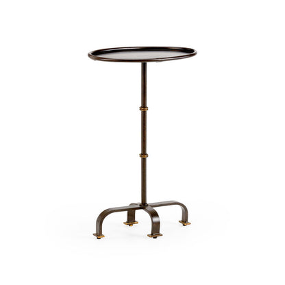 Magnolia Metal Made Oval Side Table-Side Tables-Chelsea House-LOOMLAN