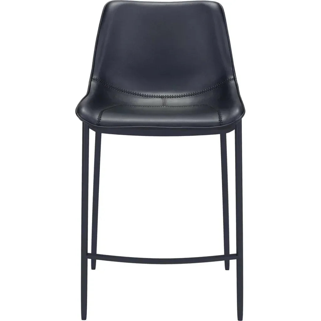 Magnus Bar Chair (Set of 2) Black - LOOMLAN - Zuo Modern - Bar Stools