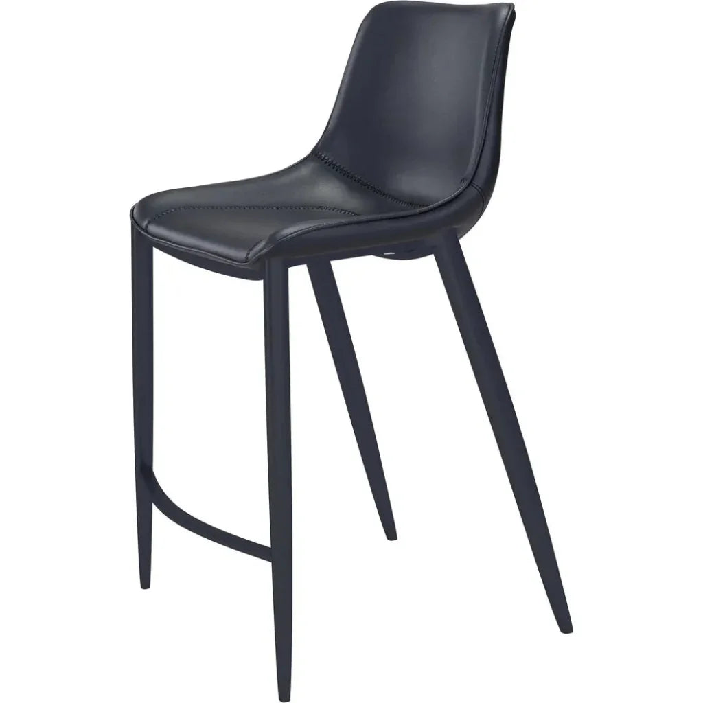 Magnus Bar Chair (Set of 2) Black - LOOMLAN - Zuo Modern - Bar Stools