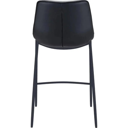 Magnus Bar Chair (Set of 2) Black - LOOMLAN - Zuo Modern - Bar Stools