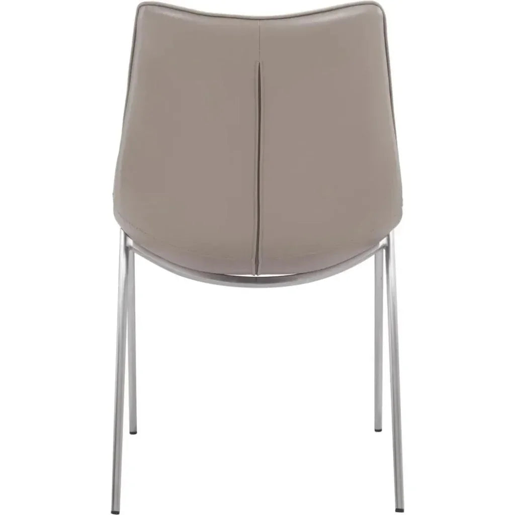 Magnus Leather Dining Chair 2PC - LOOMLAN - Zuo Modern - Dining Chairs