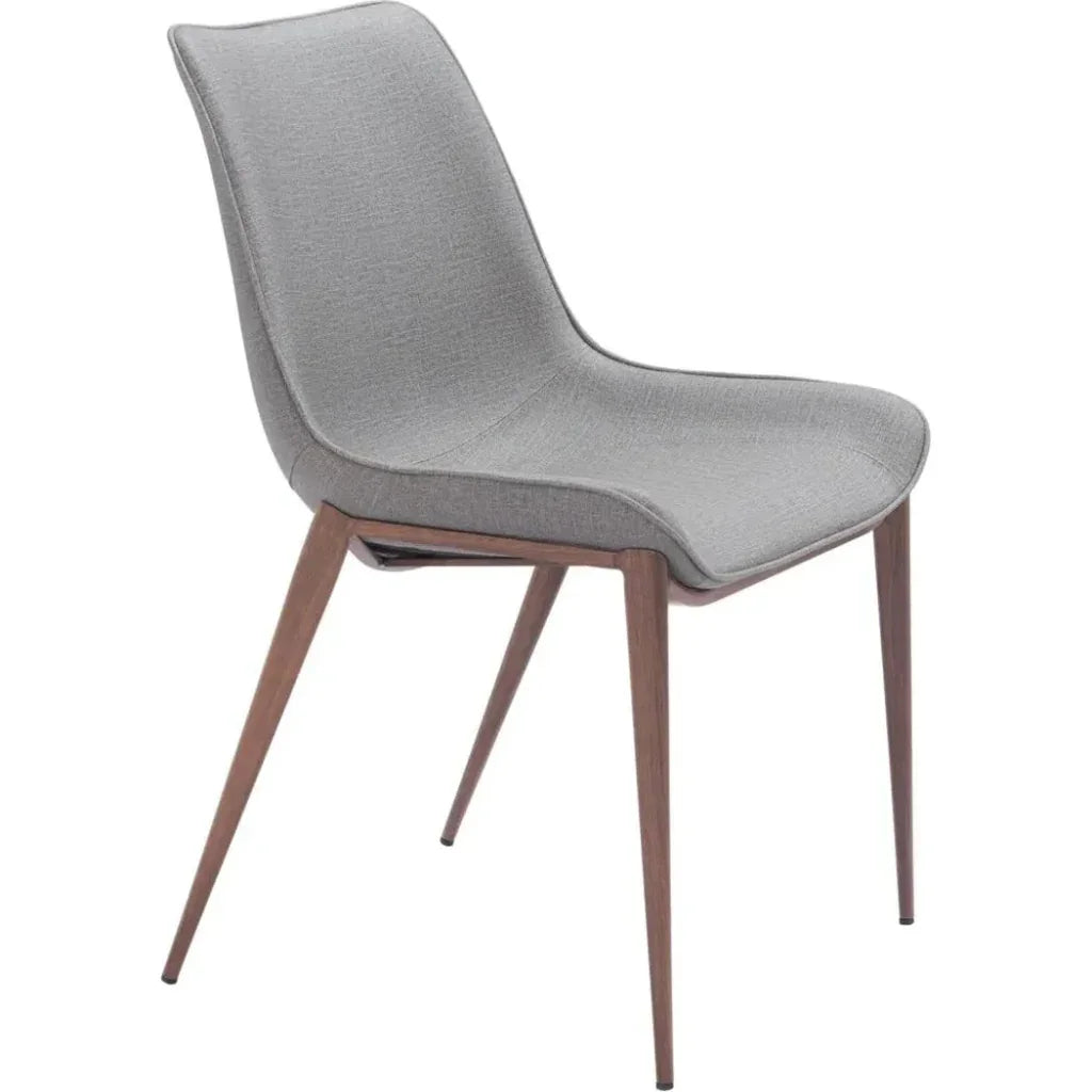 Magnus Leather Dining Chair 2PC - LOOMLAN - Zuo Modern - Dining Chairs