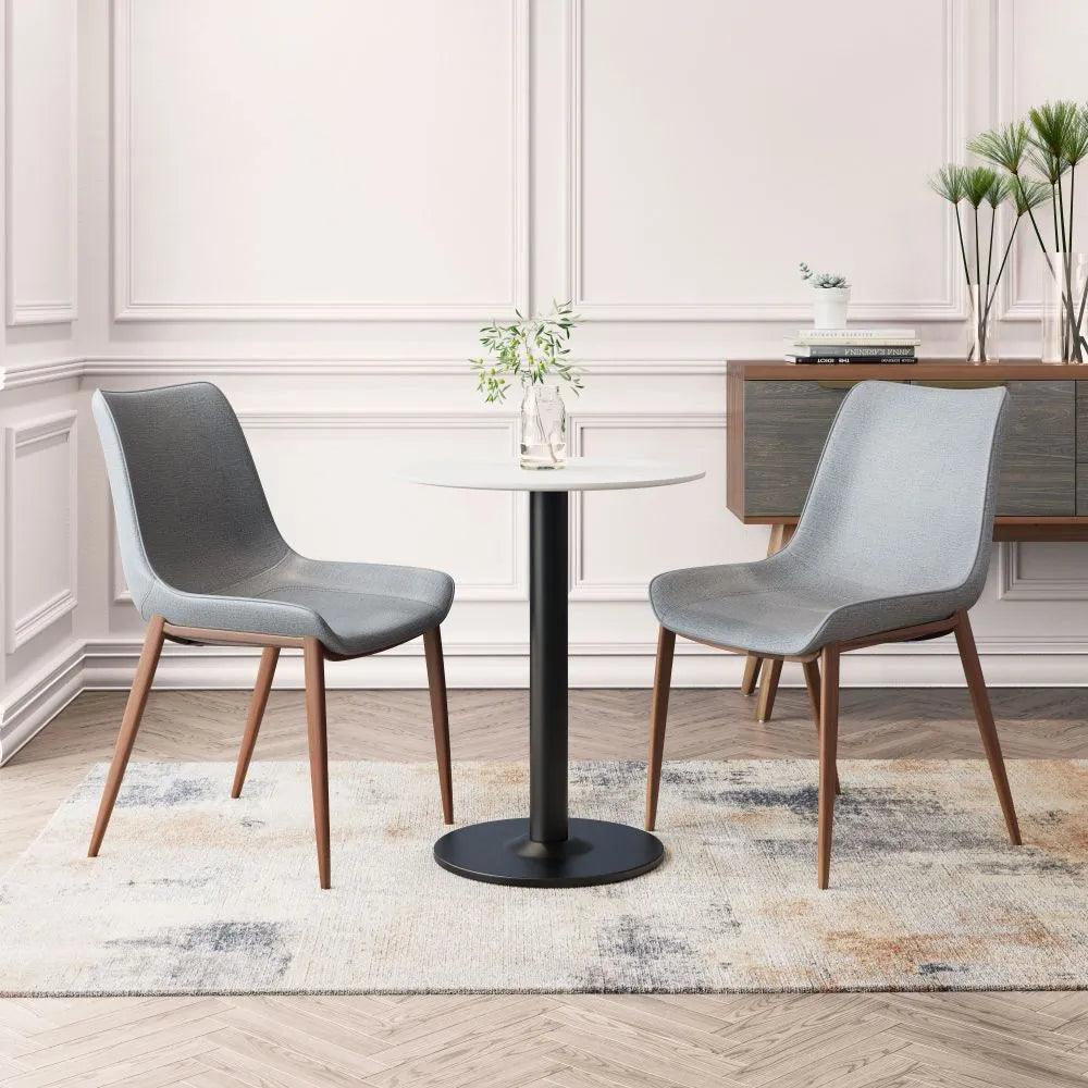 Magnus Leather Dining Chair 2PC - LOOMLAN - Zuo Modern - Dining Chairs