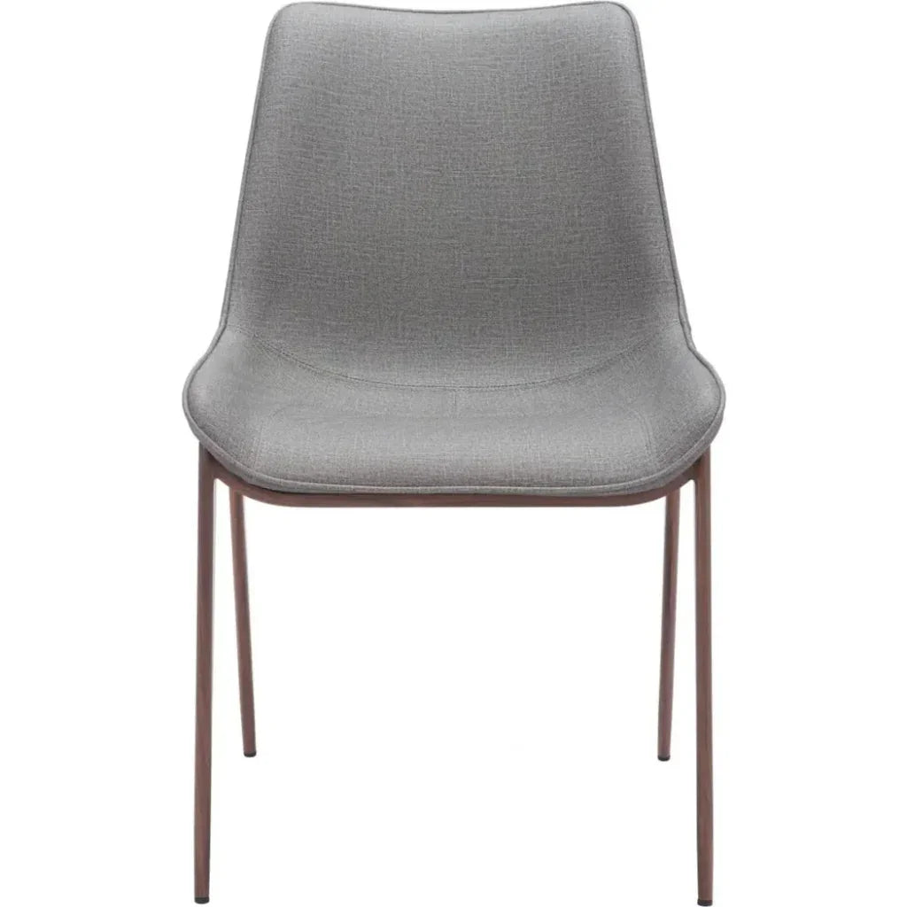 Magnus Leather Dining Chair 2PC - LOOMLAN - Zuo Modern - Dining Chairs