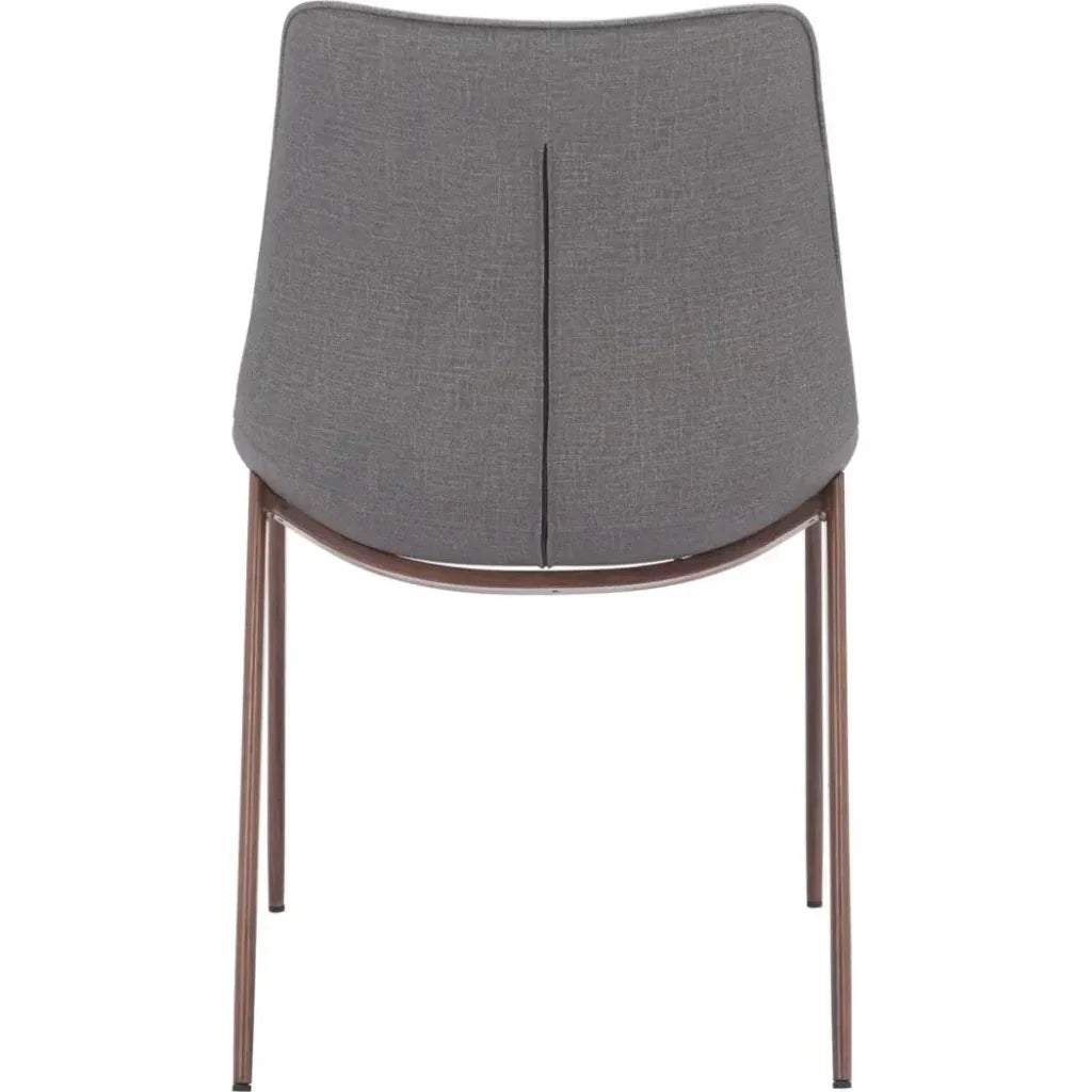 Magnus Leather Dining Chair 2PC - LOOMLAN - Zuo Modern - Dining Chairs