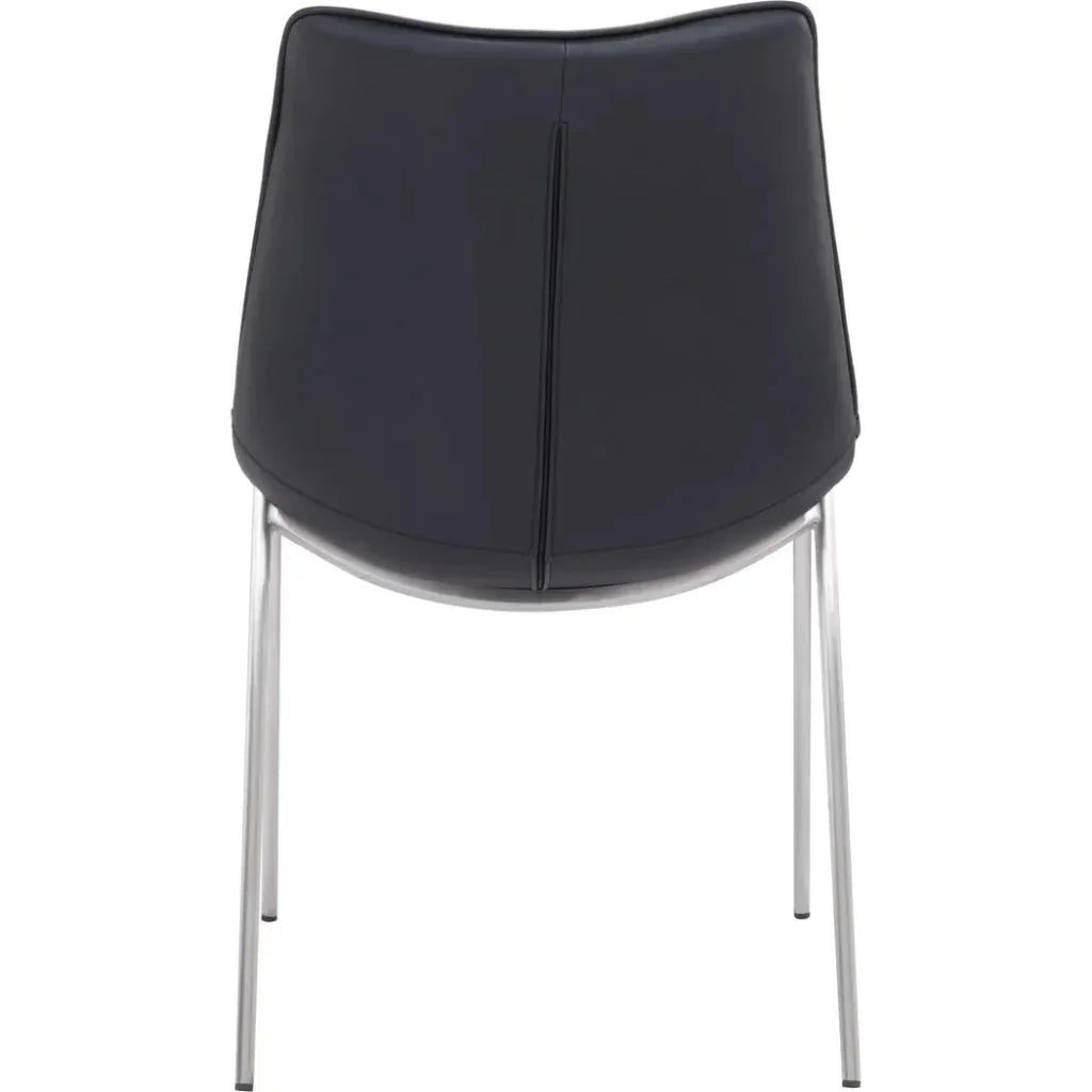 Magnus Leather Dining Chair 2PC - LOOMLAN - Zuo Modern - Dining Chairs