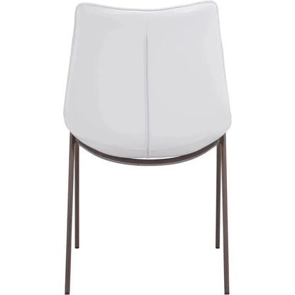 Magnus Leather Dining Chair 2PC - LOOMLAN - Zuo Modern - Dining Chairs