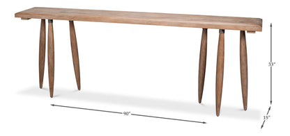 Sarreid Magnus Natural Wooden Console Table