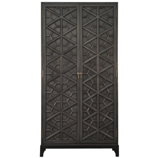 Maharadscha Wood Black Hutch-Etageres-Noir-Sideboards and Things