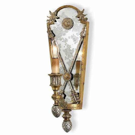 Majestic Antique Napoli Wall Sconce Lillian August Collection Wall Sconces Sideboards and Things By Currey & Co