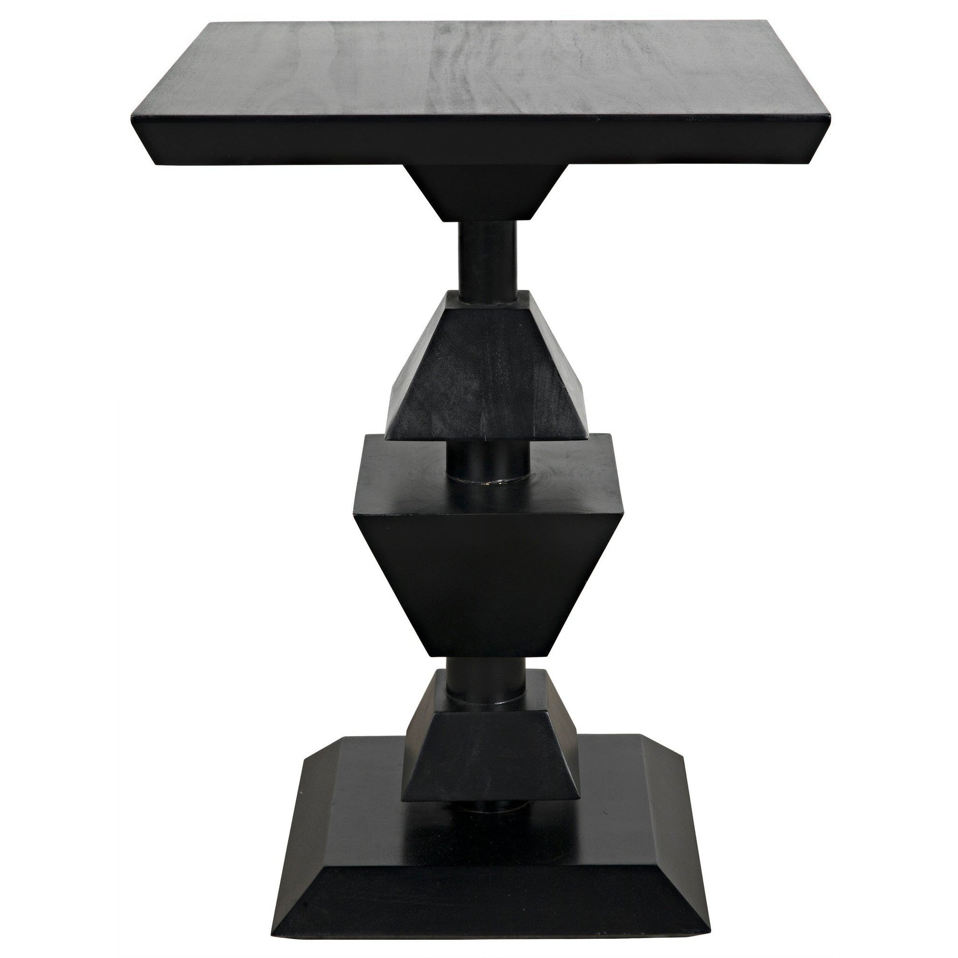 Majesty Side Table, Hand Rubbed Black-Side Tables-Noir-Sideboards and Things