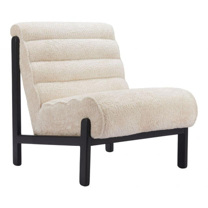 Zuo Modern Maki Shearling Fabric Accent Chair