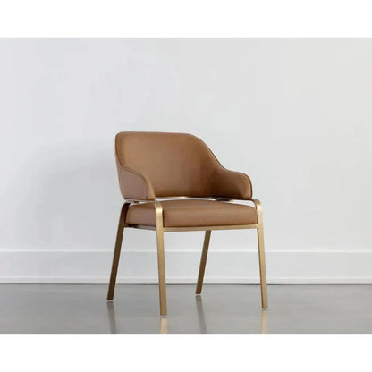 SUNPAN Malachi Leather Dining Armchair