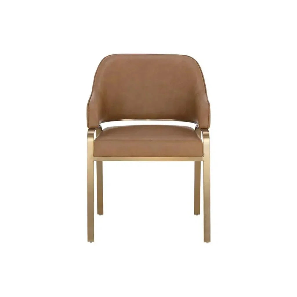 SUNPAN Malachi Leather Dining Armchair
