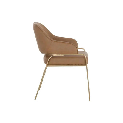 SUNPAN Malachi Leather Dining Armchair