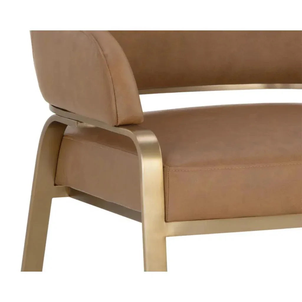 SUNPAN Malachi Leather Dining Armchair
