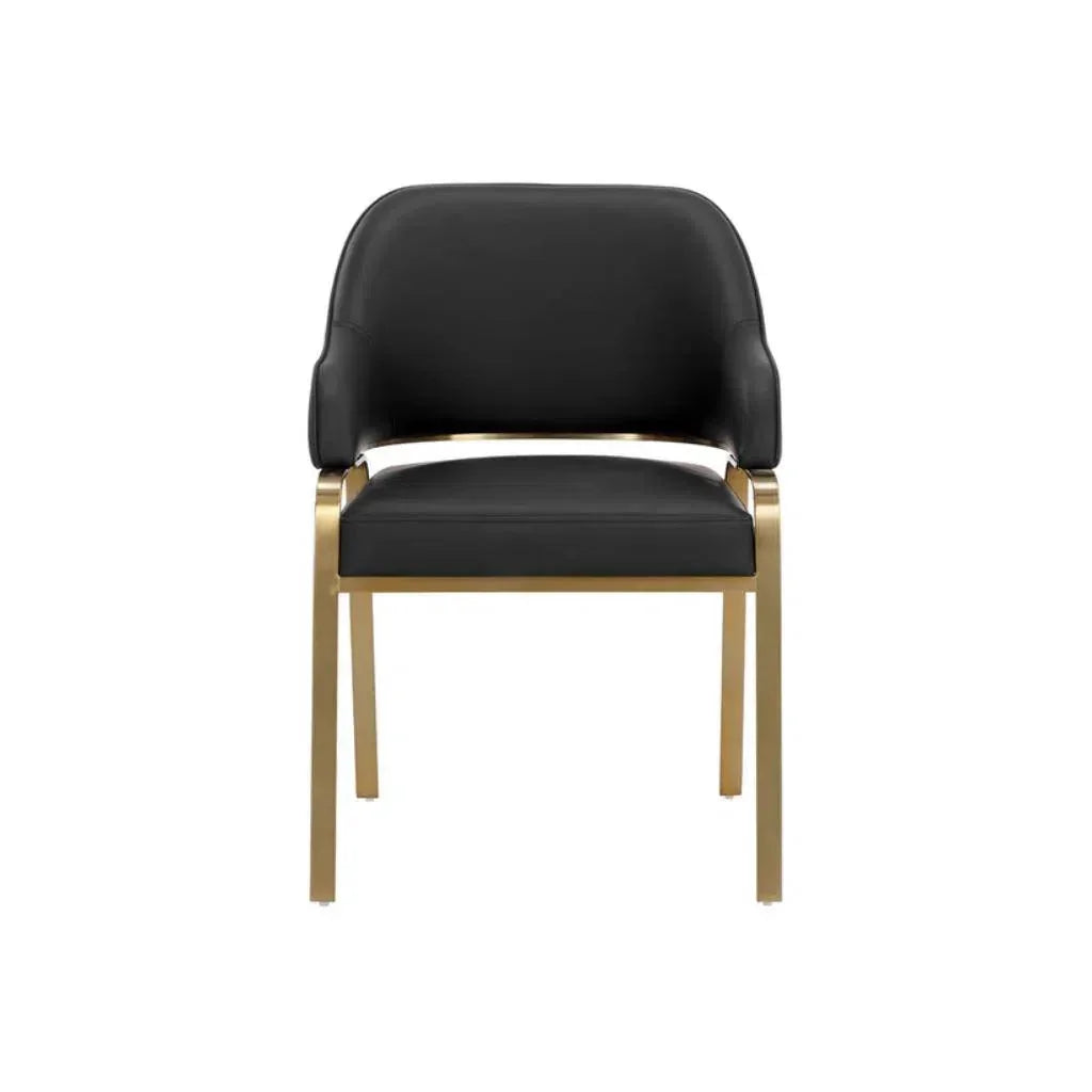 SUNPAN Malachi Leather Dining Armchair