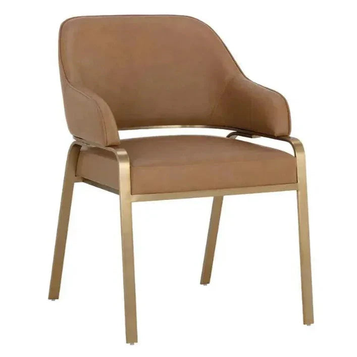 SUNPAN Malachi Leather Dining Armchair