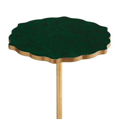 Malachite Green Lacquer Top Side Table-Side Tables-Chelsea House-LOOMLAN